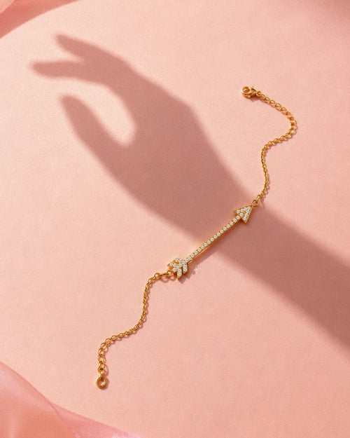 The Archer bracelet worn on a wrist
